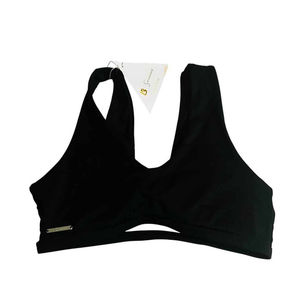 Buffbunny Collection Knotted Front Bikini Top Size XS NWT Black - Picture 4 of 7